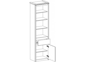 Шкаф-пенал Бьёрк 1D1S