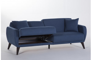 Трехместный Диван-кровать Flexy Флекси (синий)