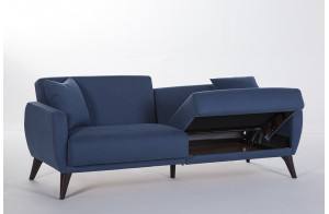 Трехместный Диван-кровать Flexy Флекси (синий)