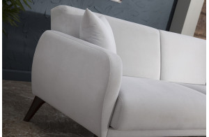 Трехместный Диван-кровать Flexy Флекси (светло-серый)