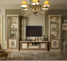 Тумба для ТВ Анита (бежевый глянец) Тумба для ТВ Анита (бежевый глянец)