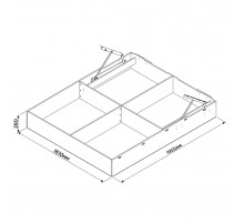 Ящик с подъемным механизмом МН-038-02 (160 см)