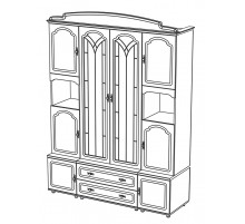 Стенка для гостиной Романтика ВК-09.3 от Мебель-Неман Стенка для гостиной Романтика ВК-09.3 от Мебель-Неман
