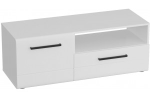 Тумба под телевизор Кёльн-1220 (высокая) Белый Аляска