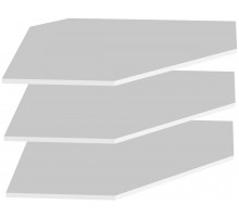 Угловой шкаф для одежды ПХ-2 (ДГТ) Ханна