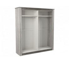 Шкаф 4-х дверный 2194, Денвер Риббек серый