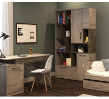 Стеллаж Д-11, Денвер Риббек серый, 