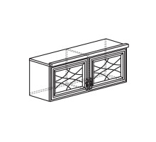 Шкаф навесной в гостиную Лира 48 светлый Шкаф навесной в гостиную Лира 48 светлый